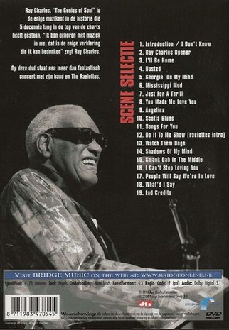 Muziek DVD - Ray Charles Live at the Montreux Jazz Festival