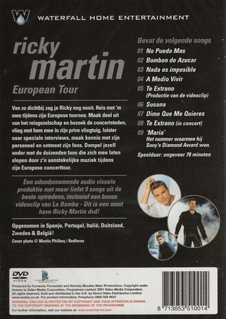 Muziek DVD - Ricky Martin European Tour