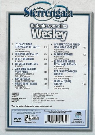 Wesley - Bedankt voor alles