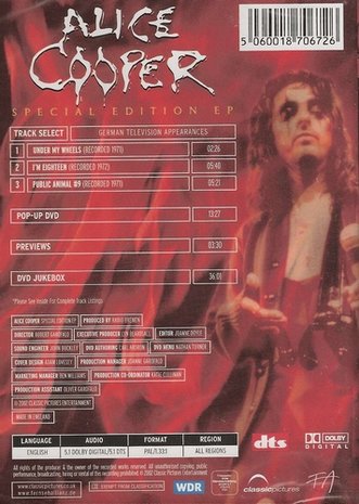 Muziek DVD - Alice Cooper Special Edition EP