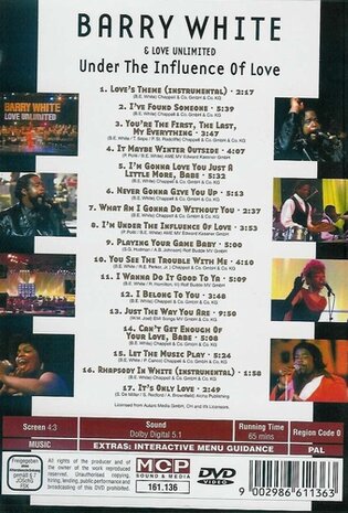 Muziek DVD - Barry White - Under The Influence Of Love