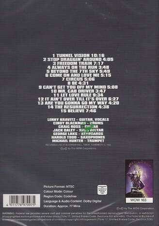 Lenny Kravitz Live at Budokan 1995